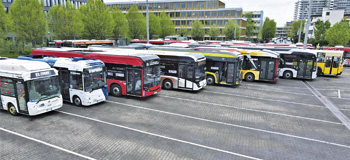 Elektrobus-Vergleichstest in Bonn